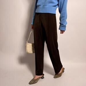 Chico's Travelers Brown Trousers - Size 1 Short